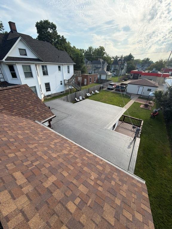 Kankakee, IL Hail Damage Shingle and Flat Roof Replacement After